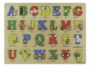 Bible ABCs/Wooden-LRG (26 Pieces) Puzzle