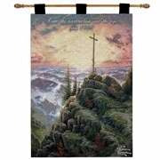 Wall Hanging-:E-Sunrise w/Verse John 11:25 (Tapest