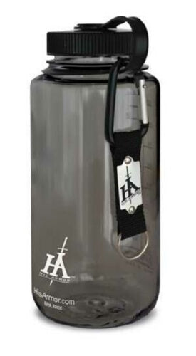 Water Bottle-His Armor 1000 ml Sports-Smoke