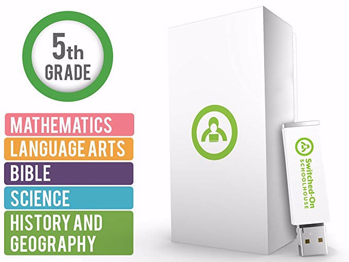 USB-Switched-On-Schoolhouse-5 Subject Set (Grade  5)