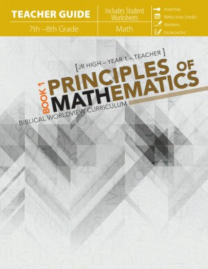 Principles of Mathematics Book 1 (Teacher Guide)