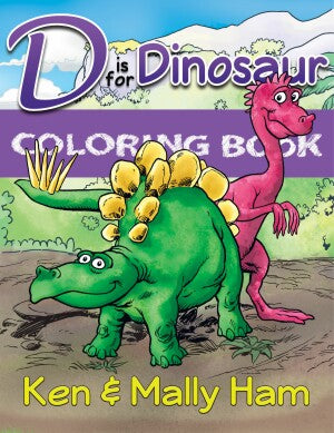 D is for Dinosaur Coloring Book