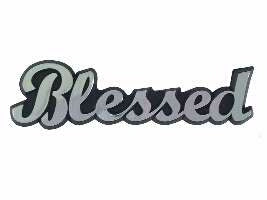 Auto Emblem-3D Blessed (Silver)