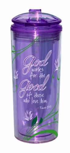 Cup-Tumbler-Flip Flop-Purple-God Works