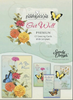 Card-Boxed-Get Well-Butterflies (Box Of 12)