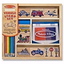 Stamp Set-Vehicles (16 Pieces) (Ages 4+)