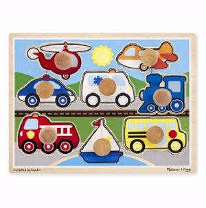 Vehicles Jumbo Knob Puzzle (8 Pieces) (Ages Puzzle