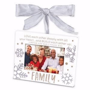 Ornament Frame-Family-White (#12290)