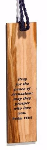 Bookmark-Pray For The Peace Of Jerusalem-Olivewood