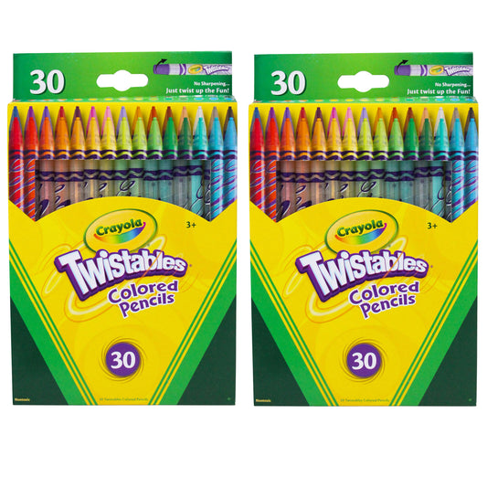 (2 Bx) Crayola Twistables 30ct Per Bx Colored Pencils