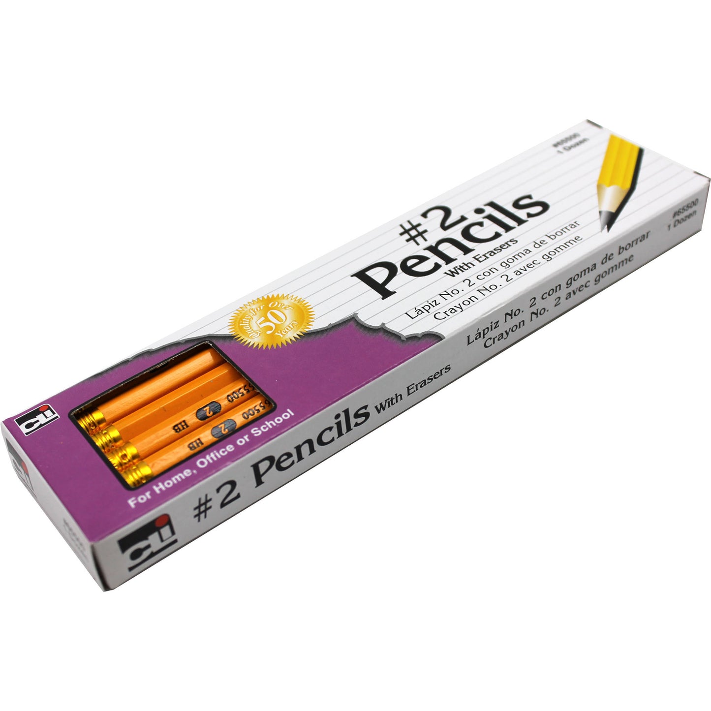 (12 Dz) Black Lead No 2 Pencil Unsharpened 12 Per Pk