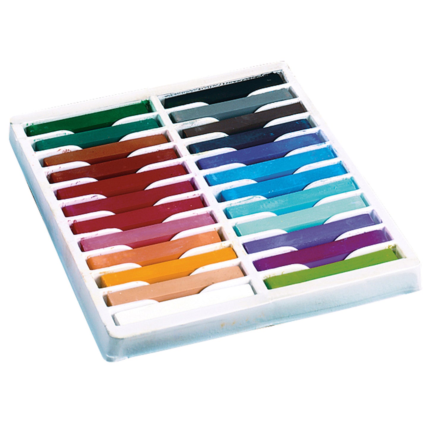 (2 Bx) Quality Artists Sq Pastels 24 Per Bx Assorted Pastels