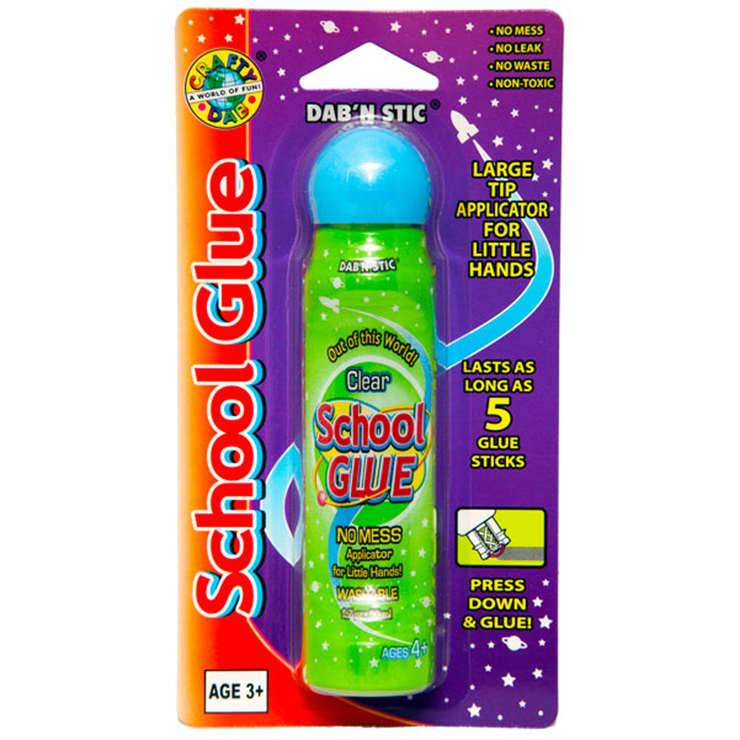 (12 Ea) Crafty Dab Glues Dab N Stic School Glue