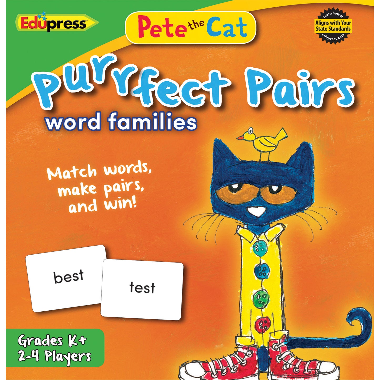 Pete The Cat Purrfect Pairs Word Families Game