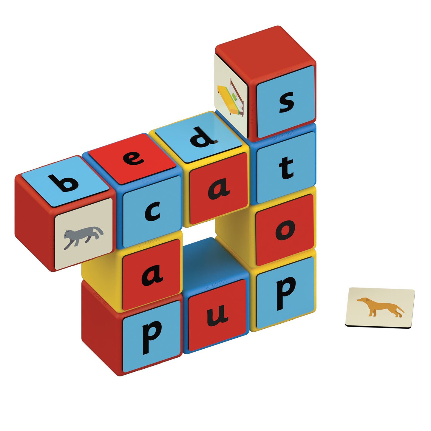 Magicube™ Word Building Set, Recycled, 55 Pieces