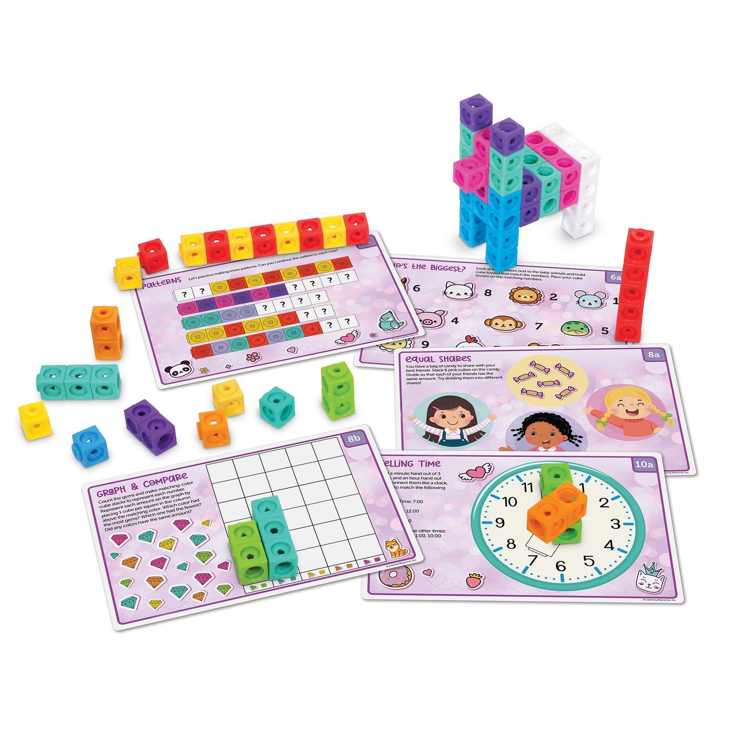 Mathlink® Cubes Kindergarten Math Activity Set: Mathatics!