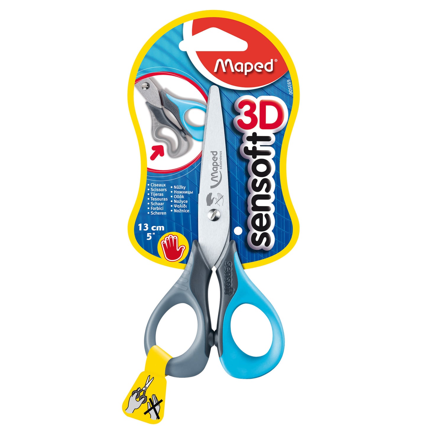 (12 Ea) 5in Sensoft Scissors Left Handed