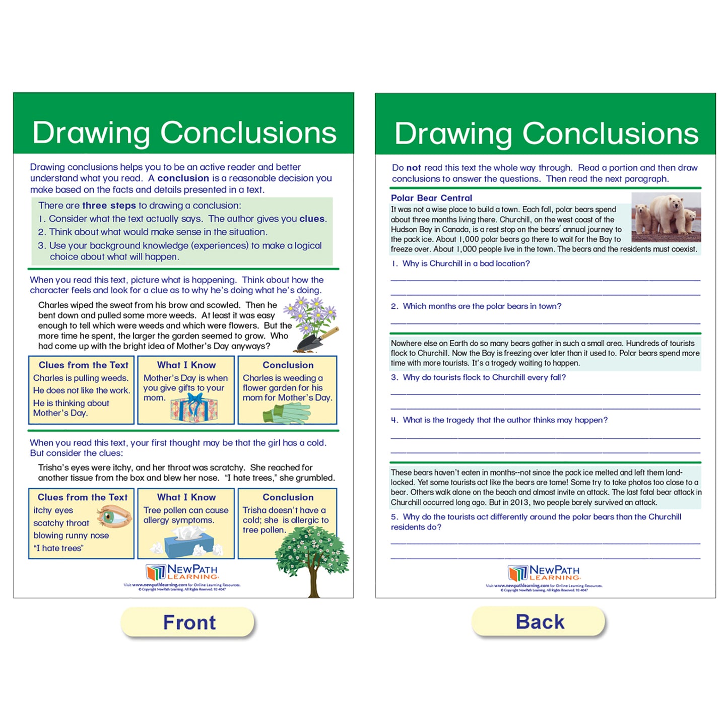 Reading Comprehension Bulletin Board Activity Chart Set