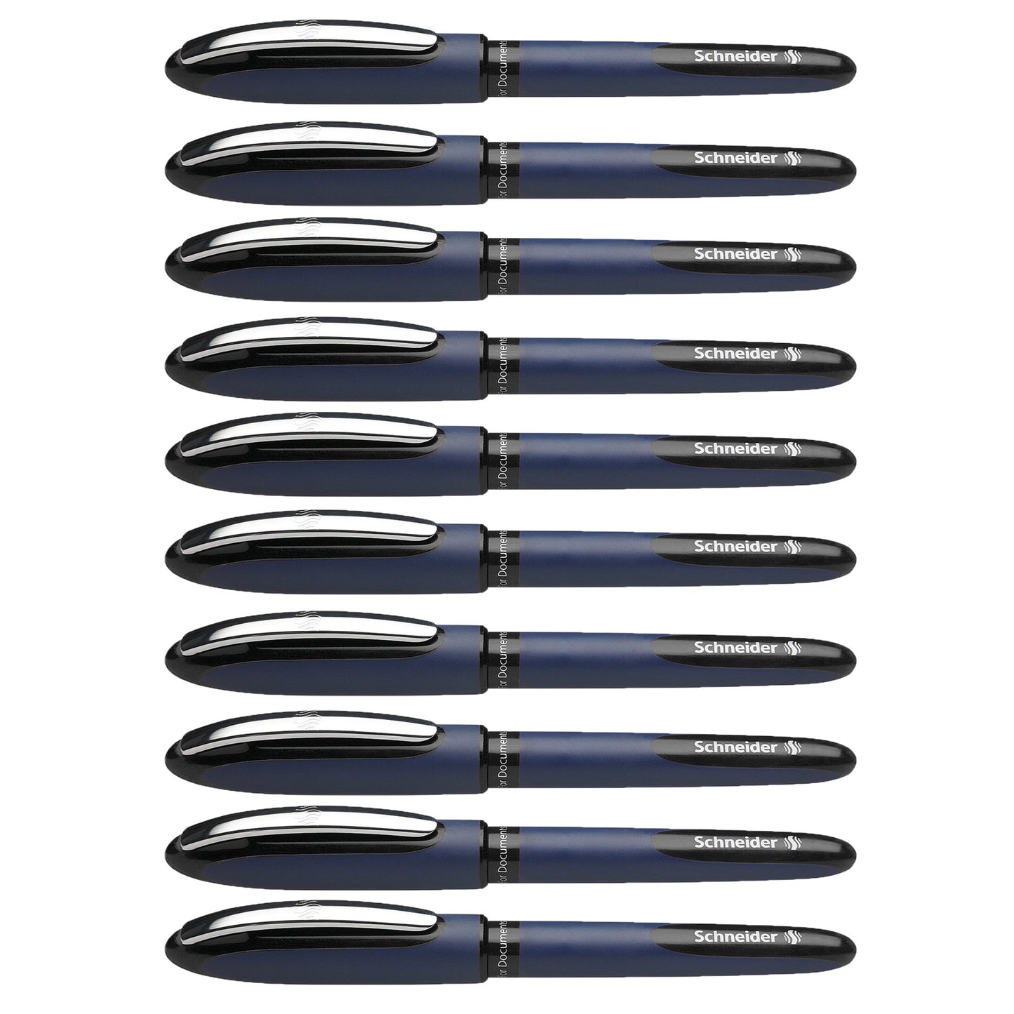 (10 Ea) Schneider Black One Business Roller Ball Pen