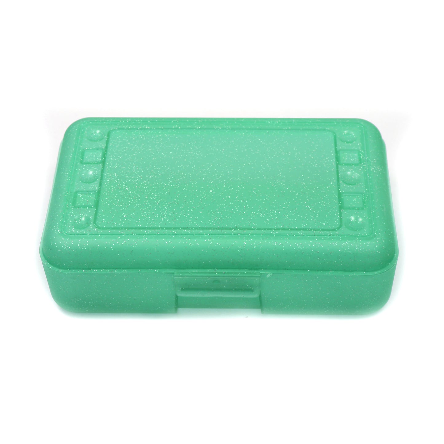 (12 Ea) Pencil Box Lime Sparkle