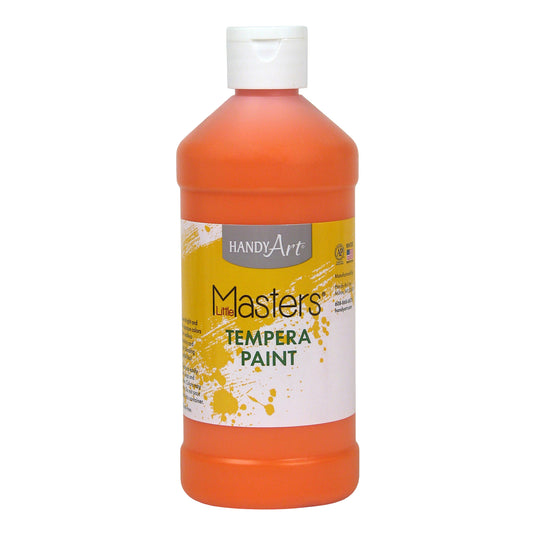 (12 Ea) Little Masters Orange 16oz Tempera Paint