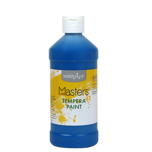 (12 Ea) Little Masters Blue 16oz Tempera Paint