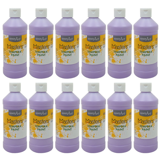 (12 Ea) 16oz Lt Purple Tempra Paint