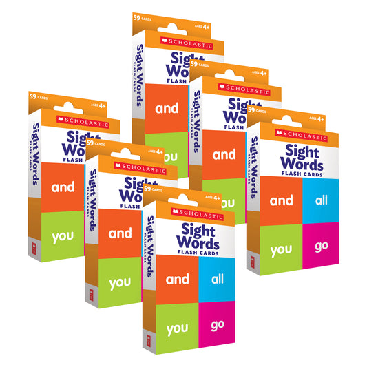 Flash Cards: Sight Words, 6 Packs