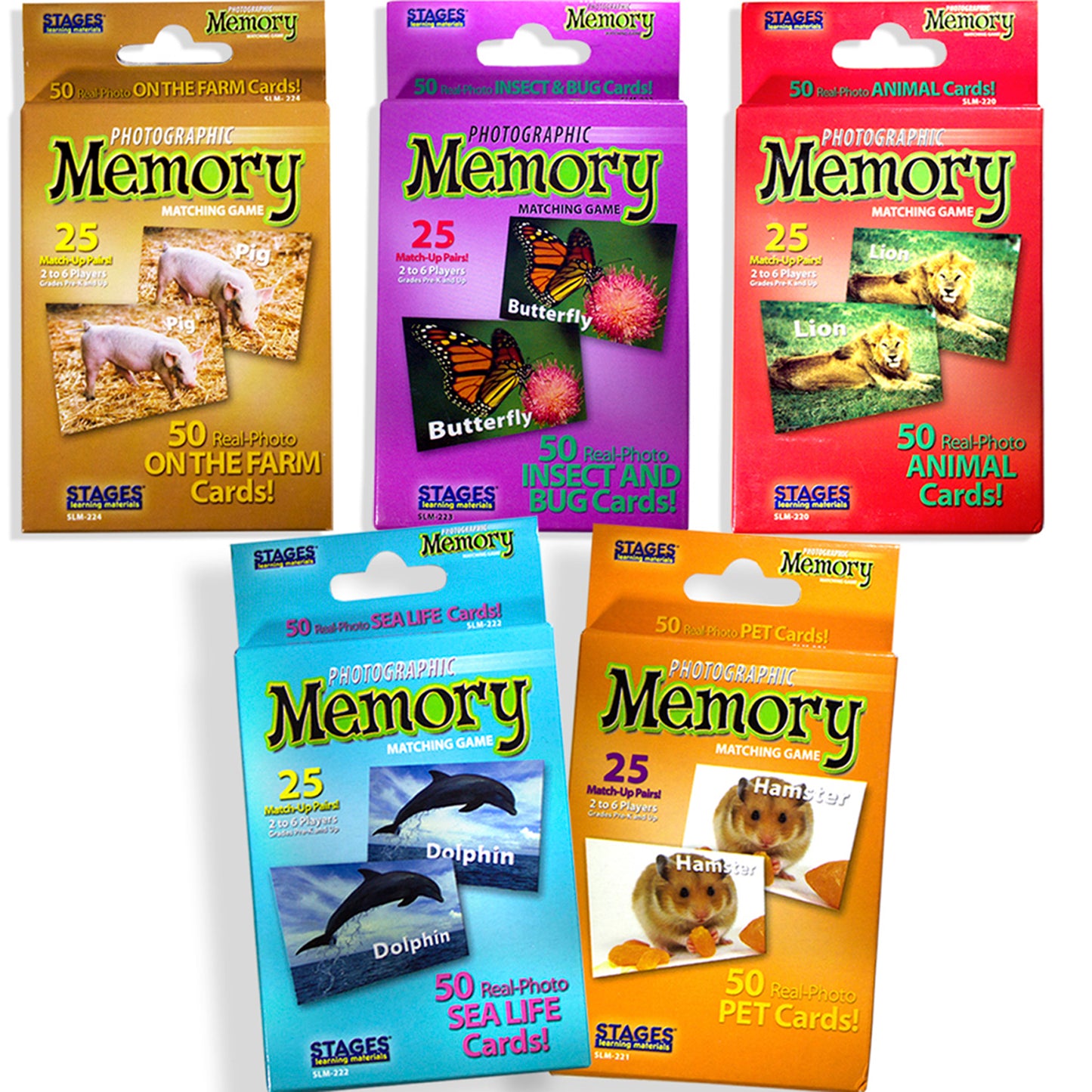 Animal Memory Game Set Of 5