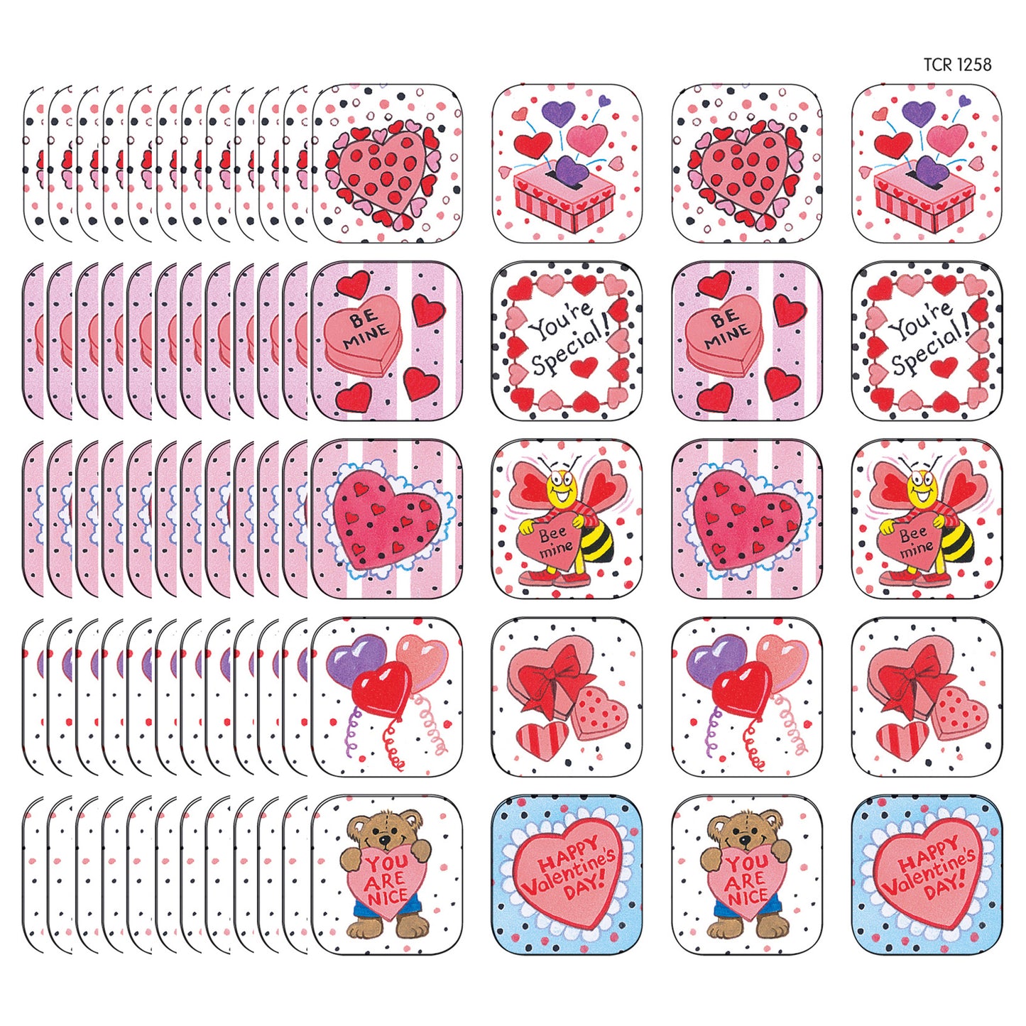 (12 Pk) Stickers Valentines Day