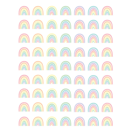 (12 Pk) Pastel Rainbows Mini Stickr